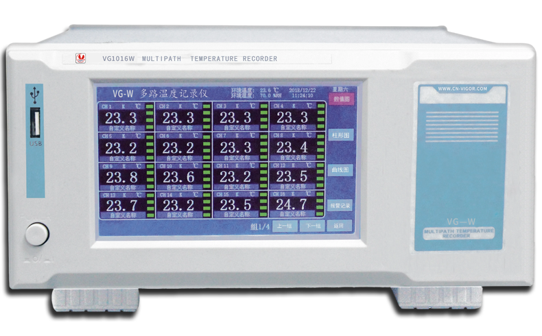 威格多路溫度測(cè)量?jī)x 溫升測(cè)試儀(VG1016W)廠家直銷(xiāo)，品質(zhì)保障插圖