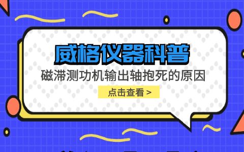 威格儀器-磁滯測功機(jī)輸出軸抱死的原因及解決方案插圖