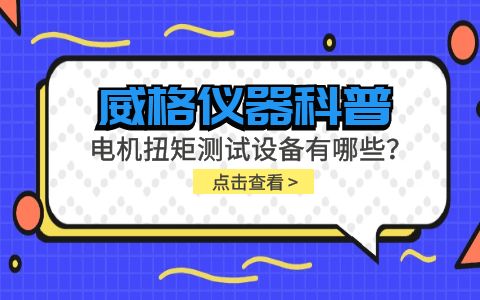 威格儀器-電機(jī)扭矩測(cè)試設(shè)備有哪些？插圖